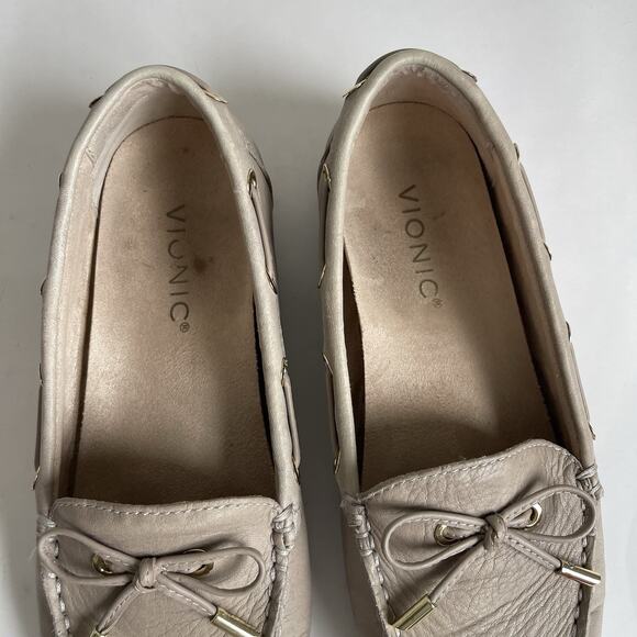 Vionic Virginia Driving Moc Leather Shoes Flats Loafers Women's Size 6 Gray0 - Picture 5 of 14